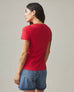 Women's Classic Cotton Crew Tee - Tango Red